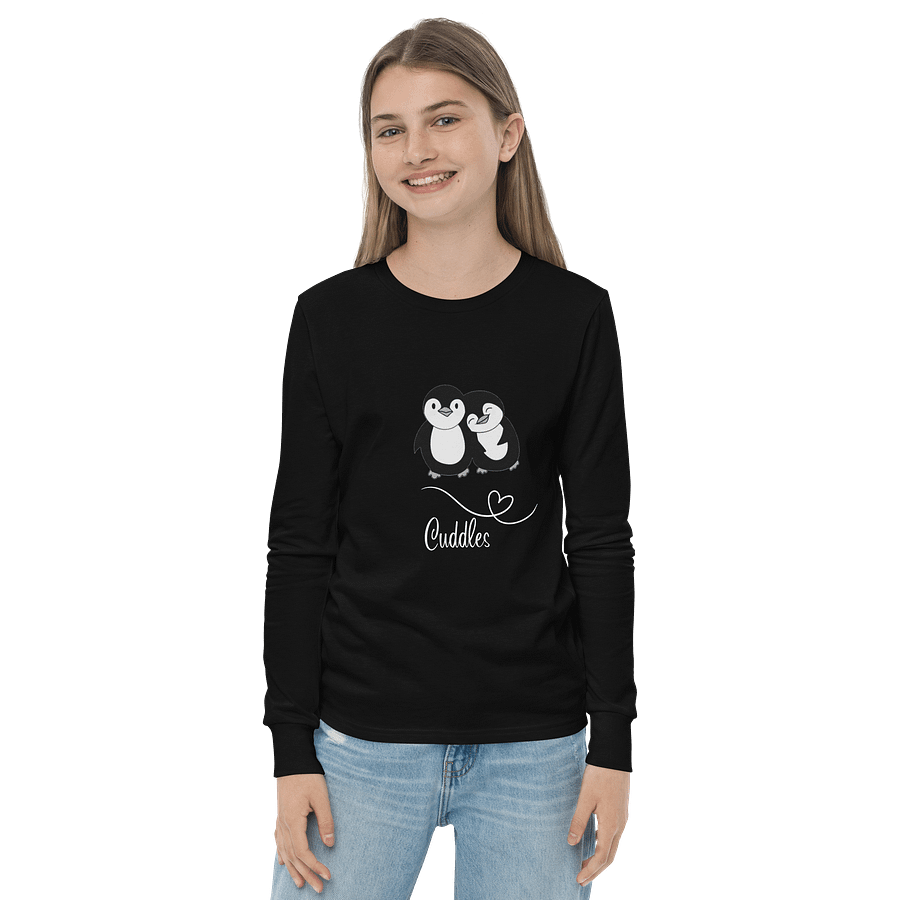 Cuddles Penguin Youth Long Sleeve Tee product image (2)