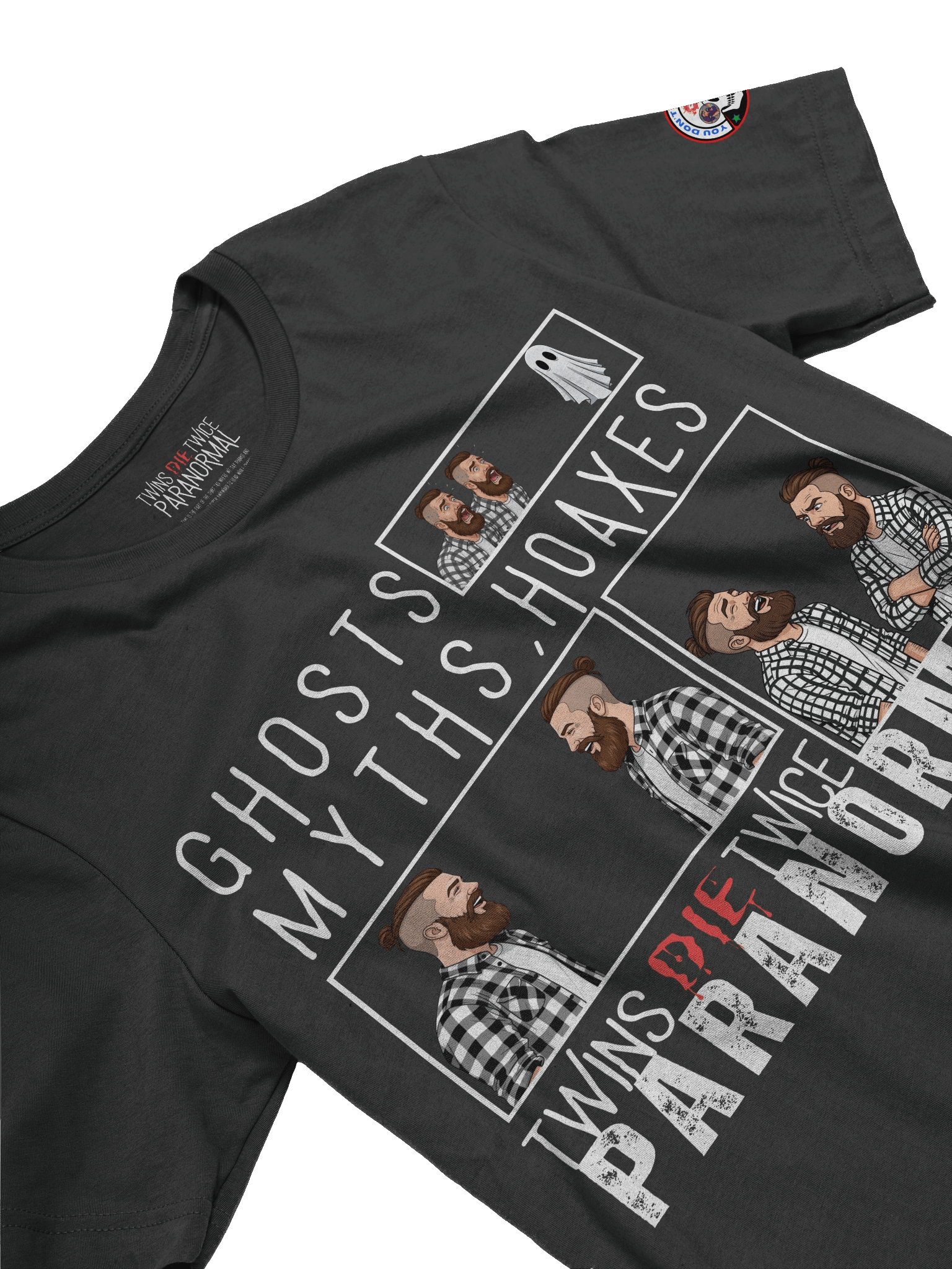 Ghosts, Myths, Hoaxes Premium Tee – Comic Panel Edition product image (39)