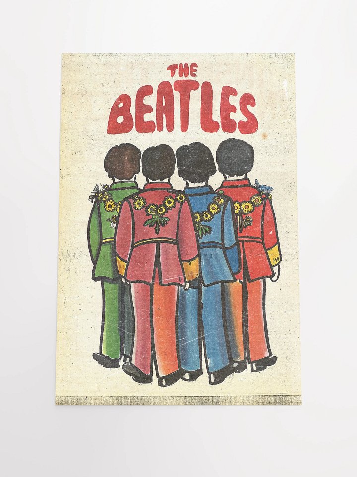 Sgt. Pepper's Tribute Poster – Vintage Beatles Art Print (Retro Music Wall Decor, Iconic Band Memorabilia) product image (2)