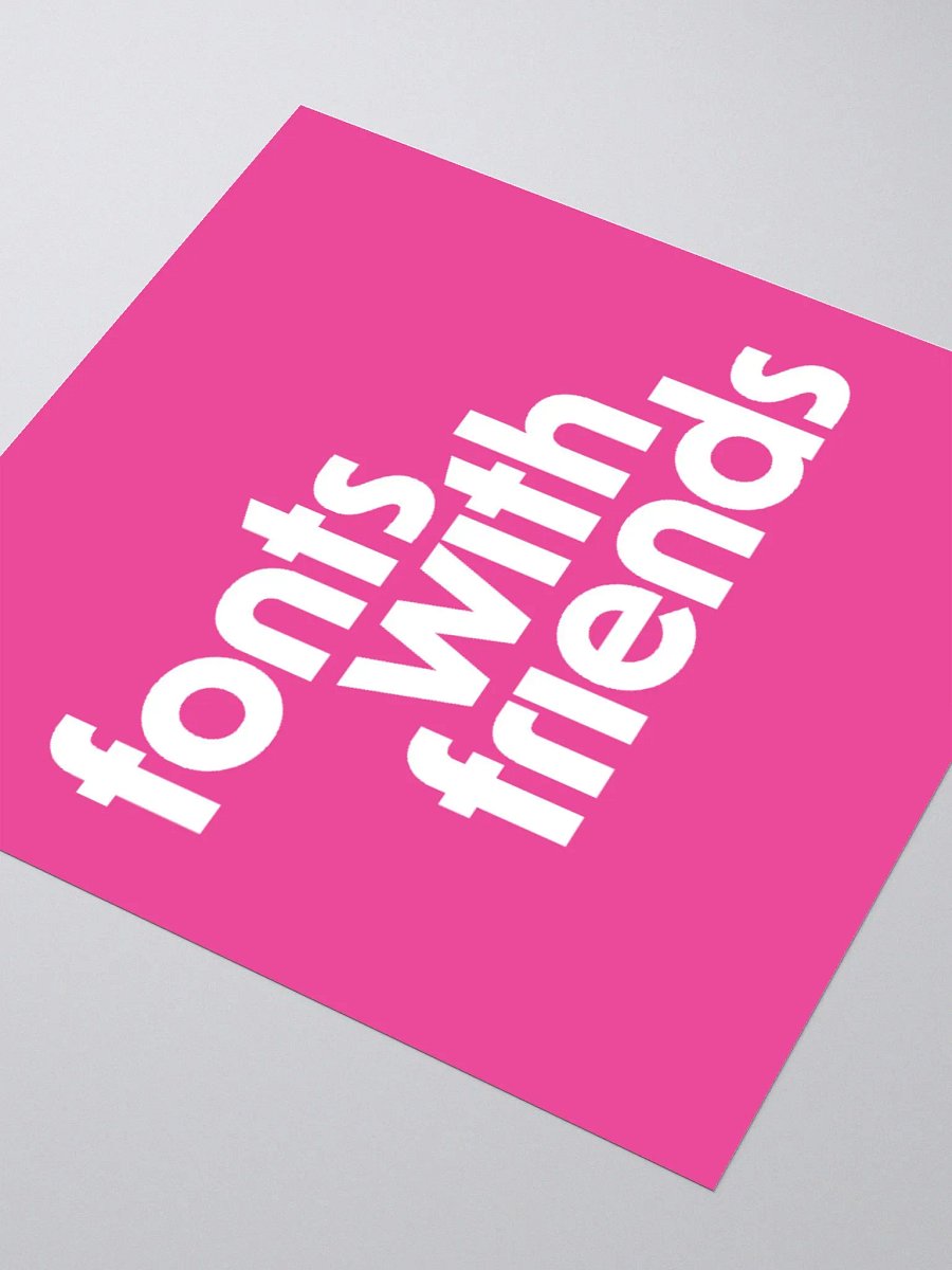 Fonts with Friends 3