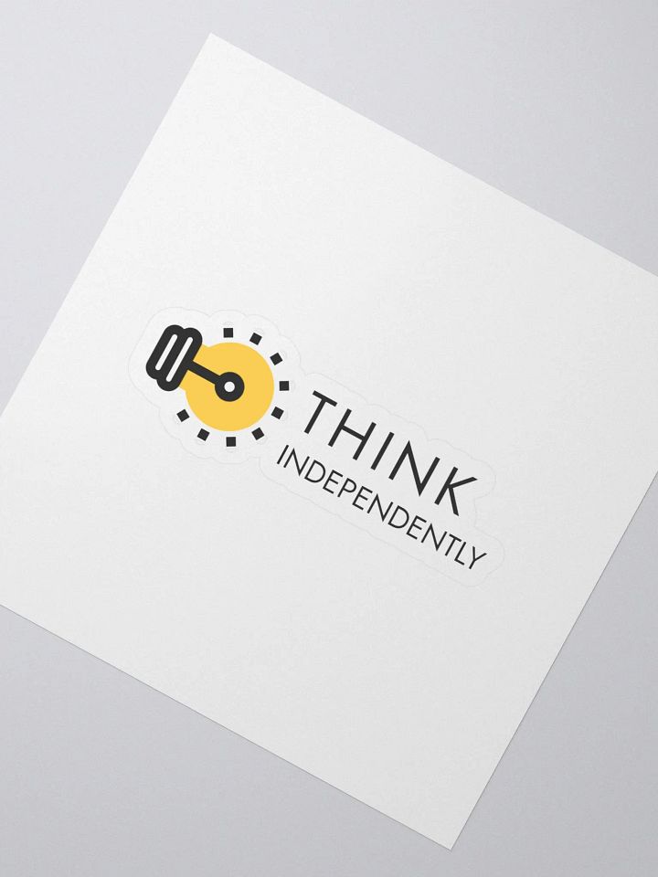 Think Independently Light Bulb Stickers product image (2)