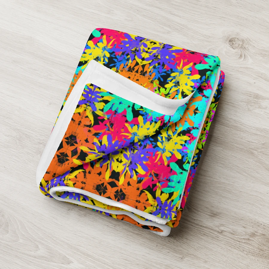 Bright Colourful Leaves Pattern Blanket product image (2)