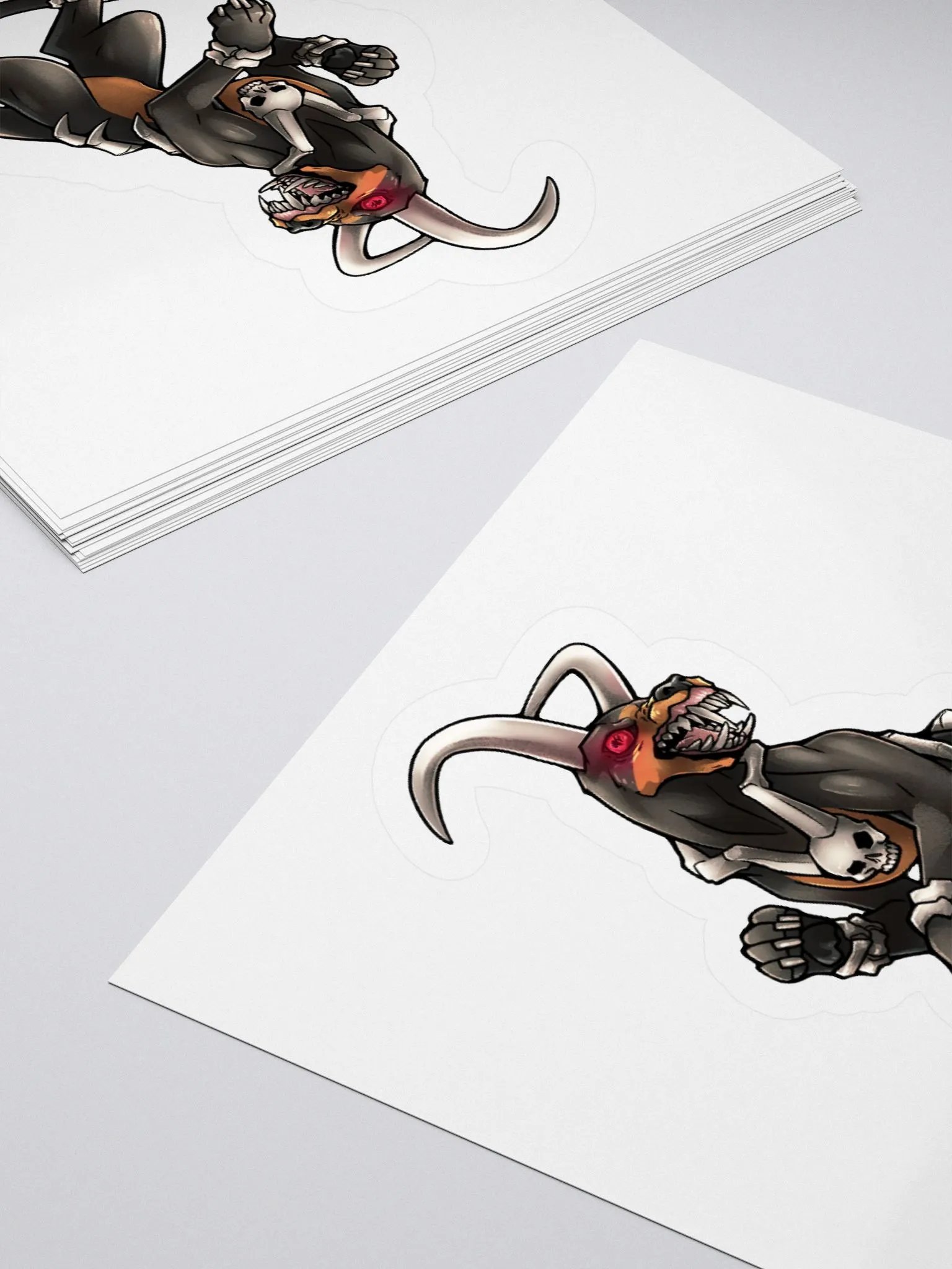 Fire + Shadow Kiss Cut Sticker product image (4)
