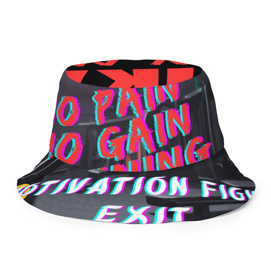 Sombrero de pescador reversible The Mika King No Pain No Gain Training Hard Edtion. product image (3)