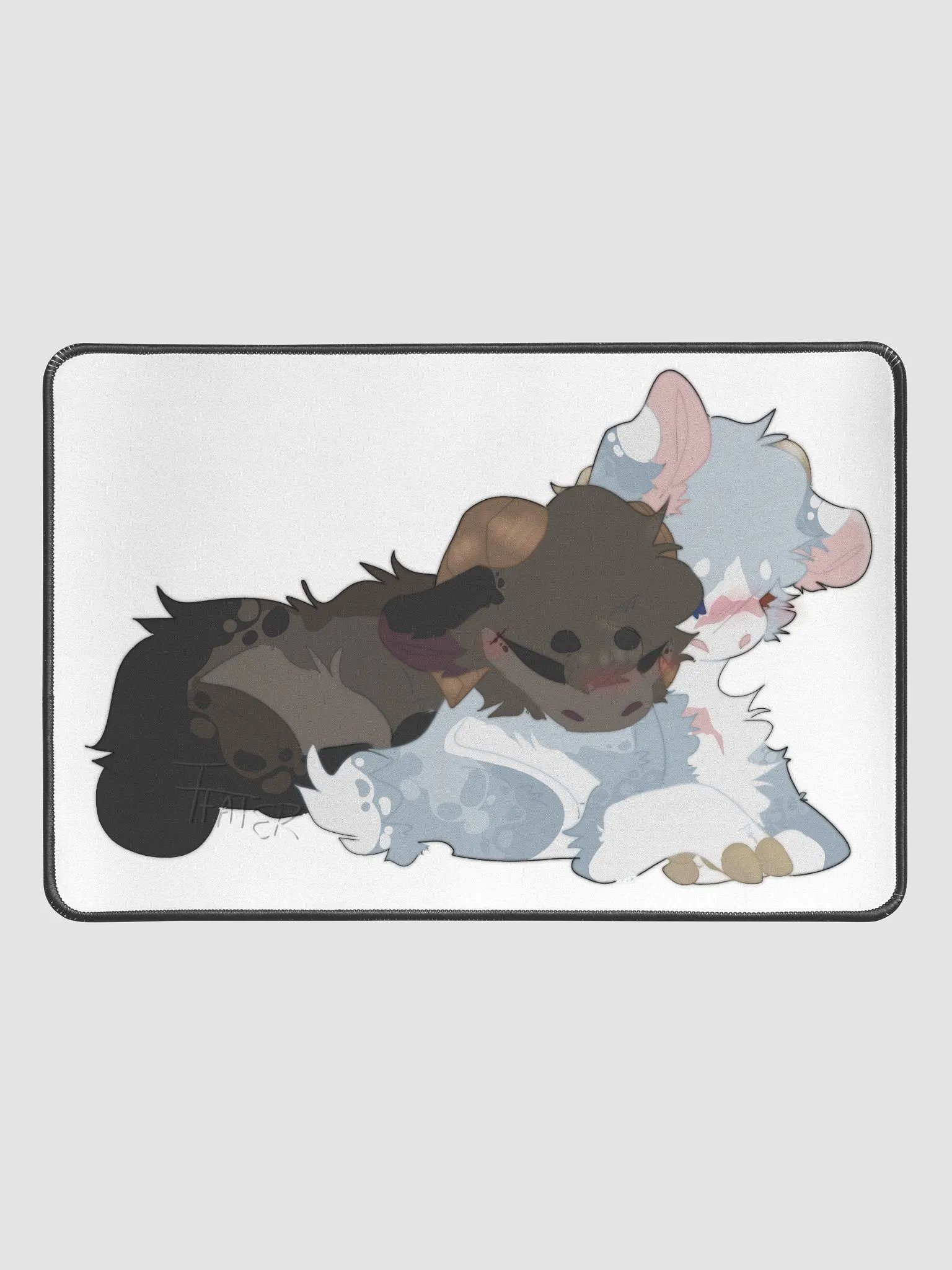 Goat Cuddles 2 Desk Mat 12