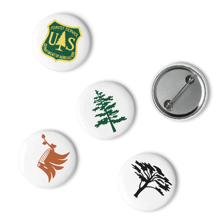 "Forest Service" Emblem Pin Buttons Set product image (2)