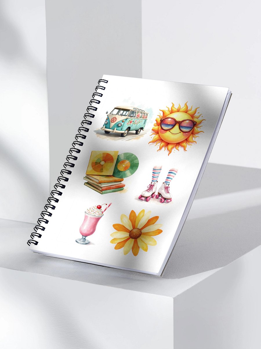 Retro Vibes Spiral Notebook product image (3)