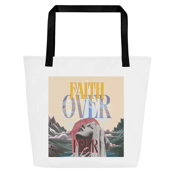 Angst & Faith Over Fear All-Over Tote Bag product image (2)