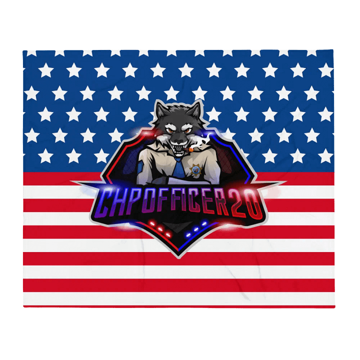 Patriot Wolf Throw Blanket product image (2)