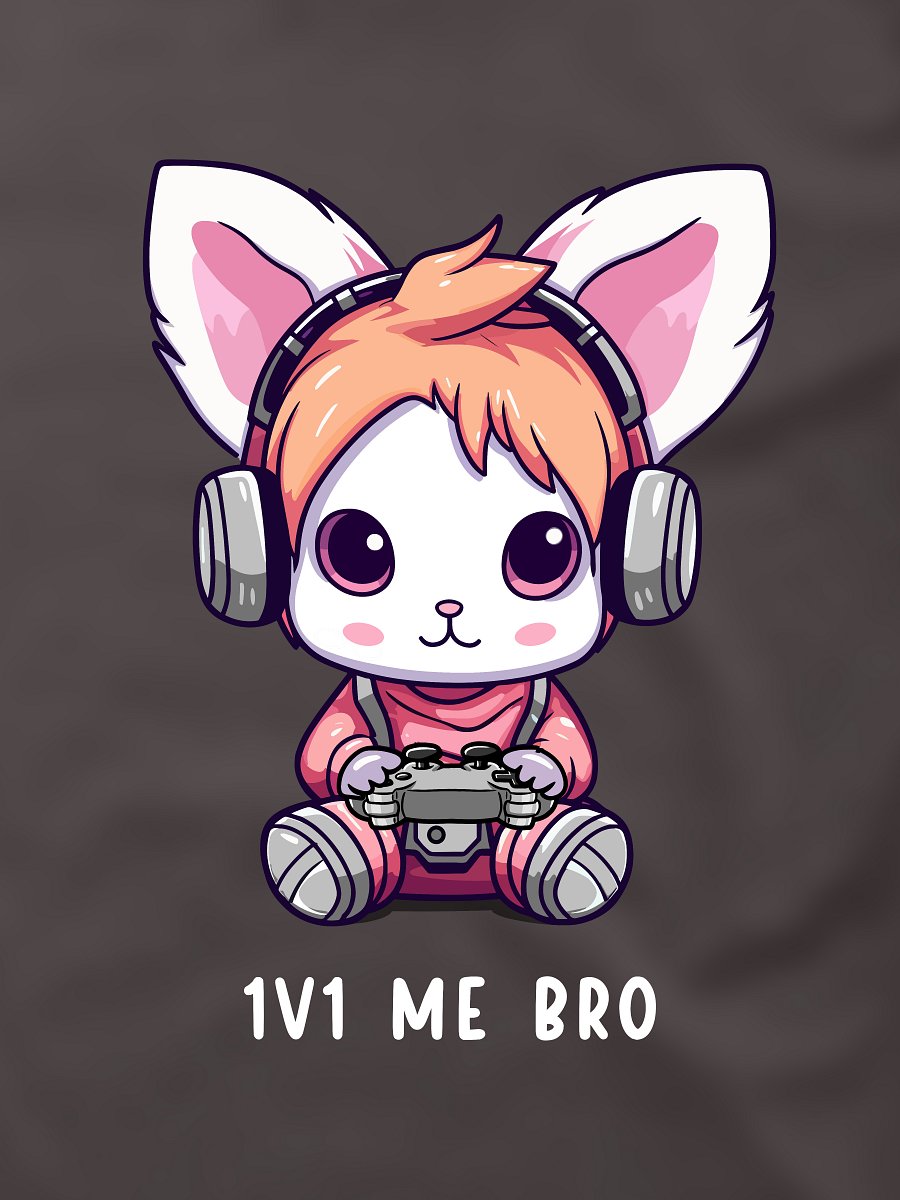 1v1 Me Bro - PixelGum Tee product image (1)
