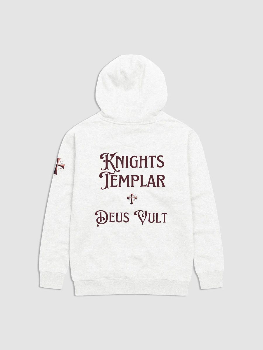Knights Templar Deus Vult Cross Emblem Hoodie product image (2)