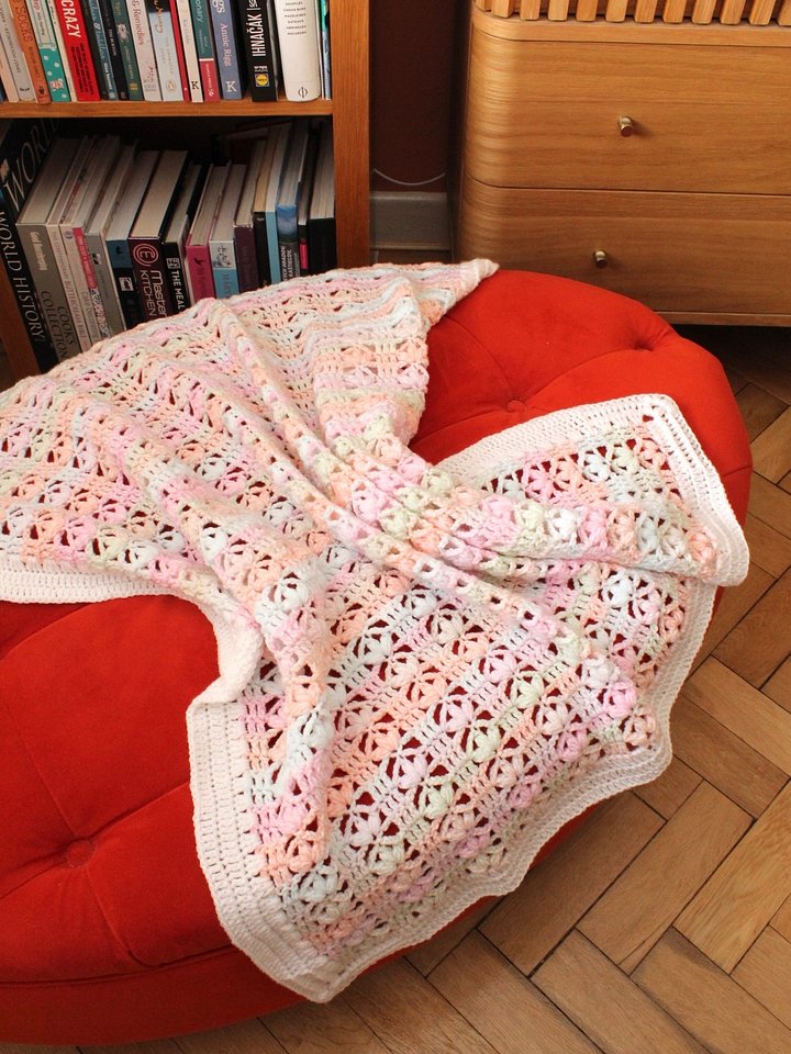 Lace Crochet Baby Blanket - Scarlett Baby Blanket product image (1)