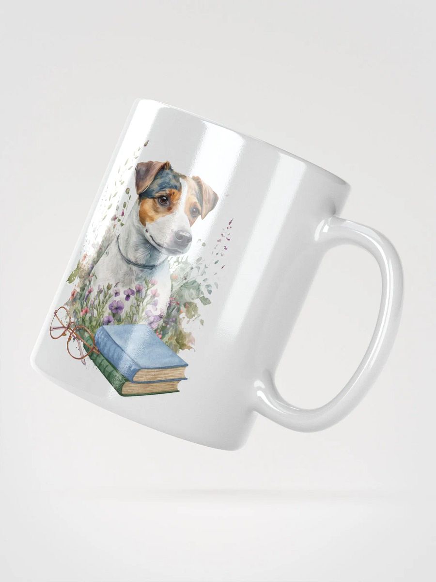 Life is better with books and my Jack Russell - ceramic dog coffee mug for a crazy Jack Russell lady product image (3)