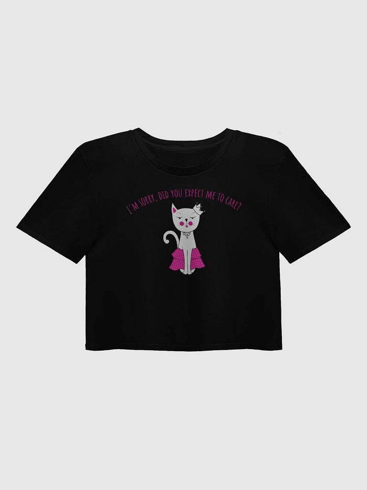 Royal Feline Attitude Crop Top product image (1)