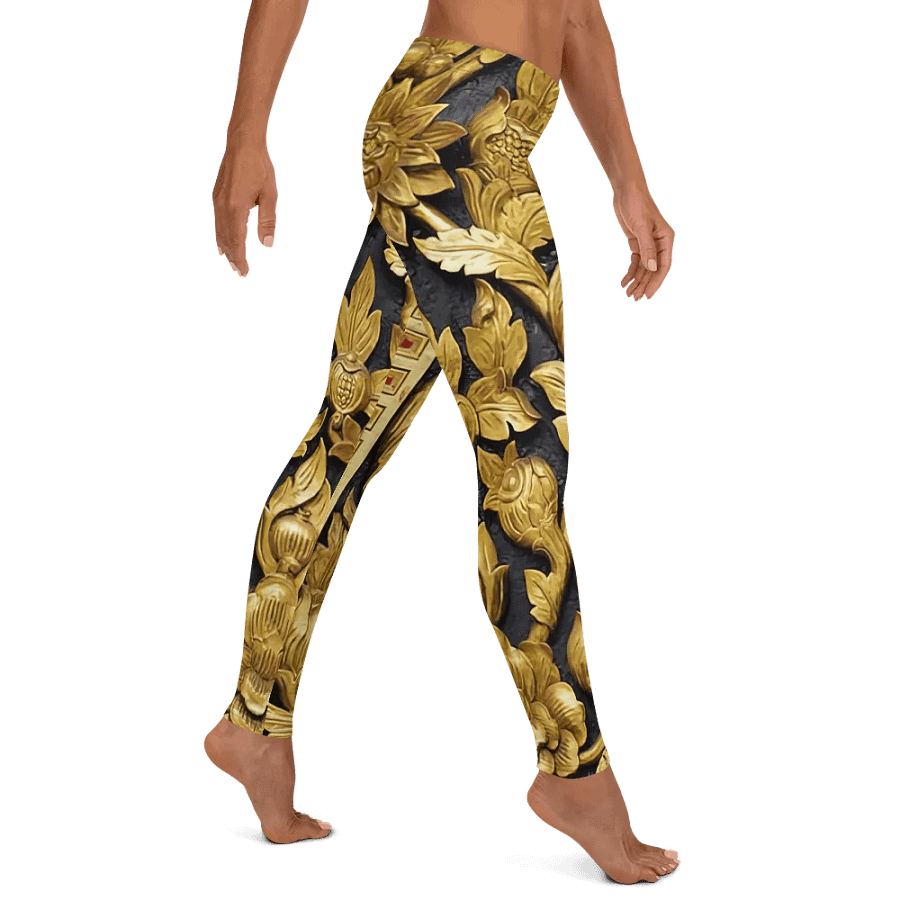 Golden Botanical Elegance Leggings product image (11)