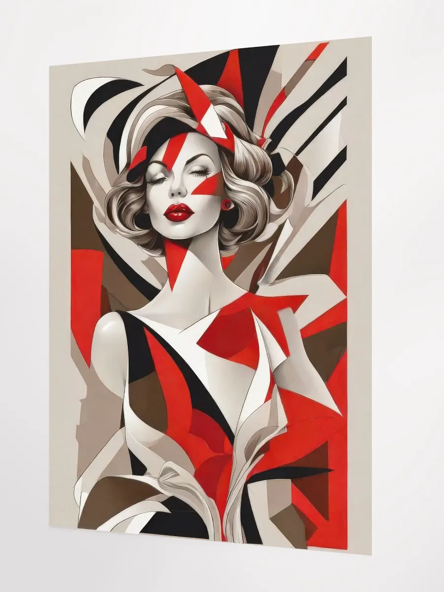 Red Woman - Poster - Medium Size 18x24 Inches product image (2)