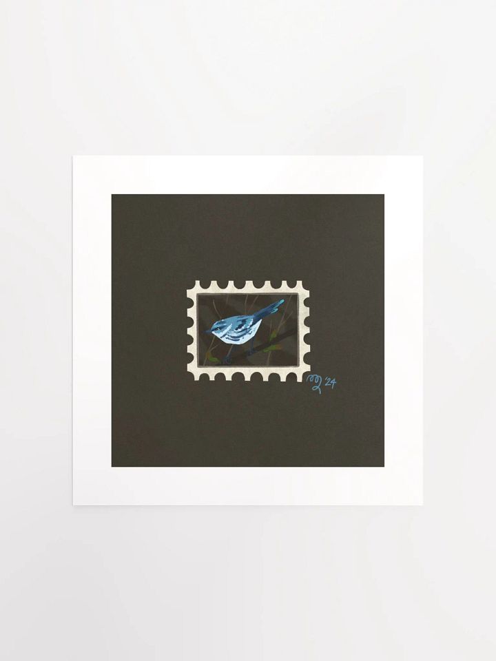 Cerulean Warbler Stamp Print – Birbfest 2024 product image (2)