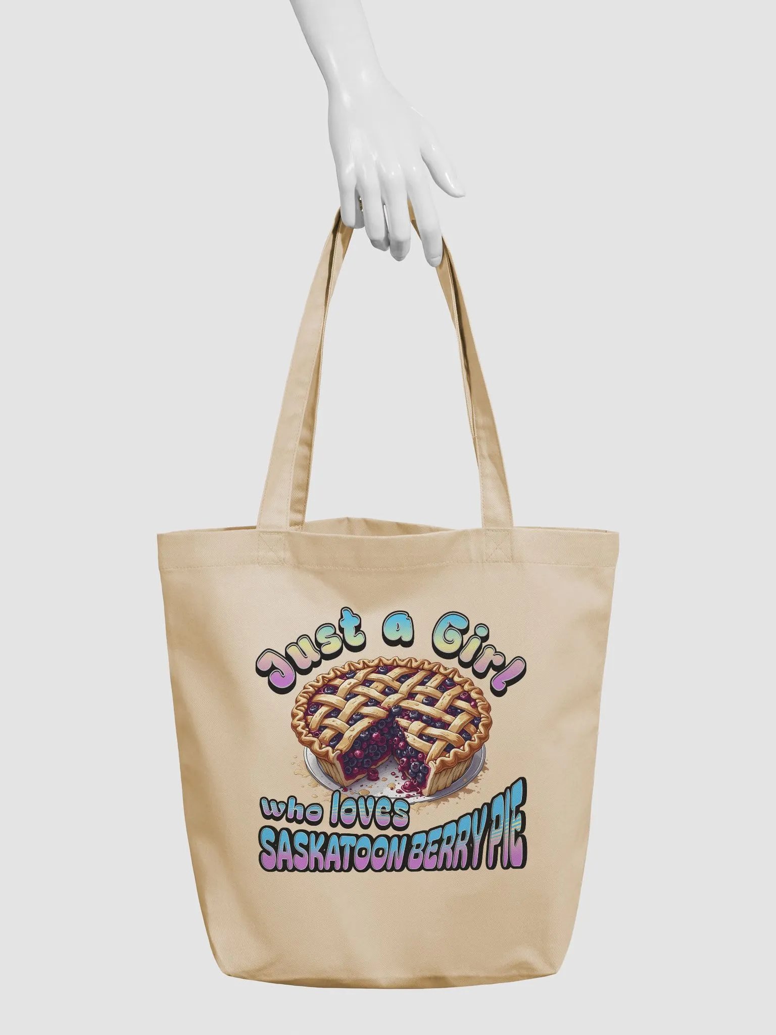 Just A Girl Who Loves Saskatoon Berry Pie Tote Bag product image (6)