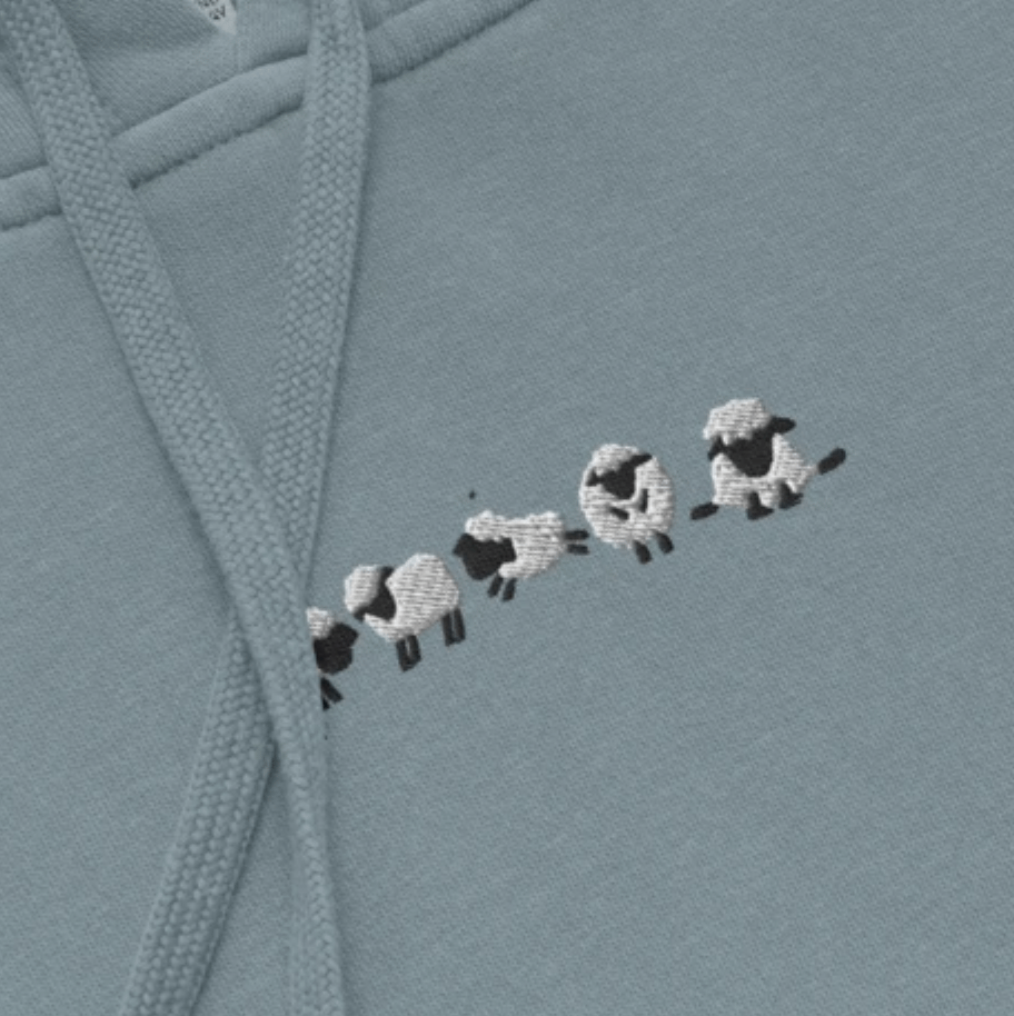 The 99 Sheep (Embroidered Hoodie) product image (2)