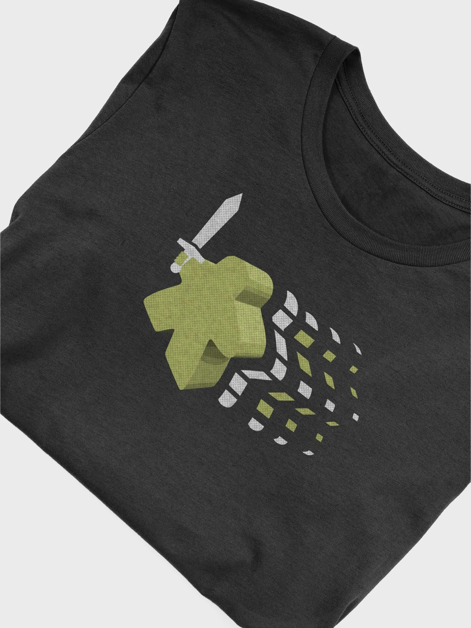 Vaporwave Meeple Shirt, Board Gamer T-shirt, Lime Green product image (8)