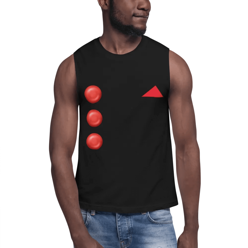 Red Button and Hankie Muscle Tank product image (7)