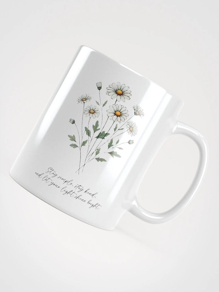 Motivational Daisy White Glossy Mug product image (11)