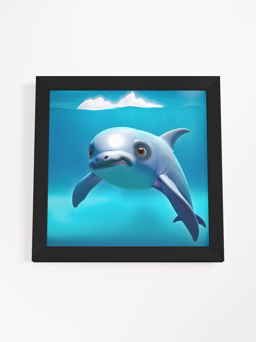Endangered Species - Mexico - Vaquita Eco-Friendly Ayous Wood Framed Poster product image (4)