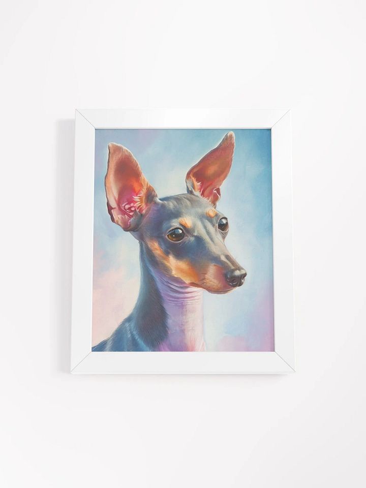 Vibrant Dog Portrait Framed Poster product image (1)
