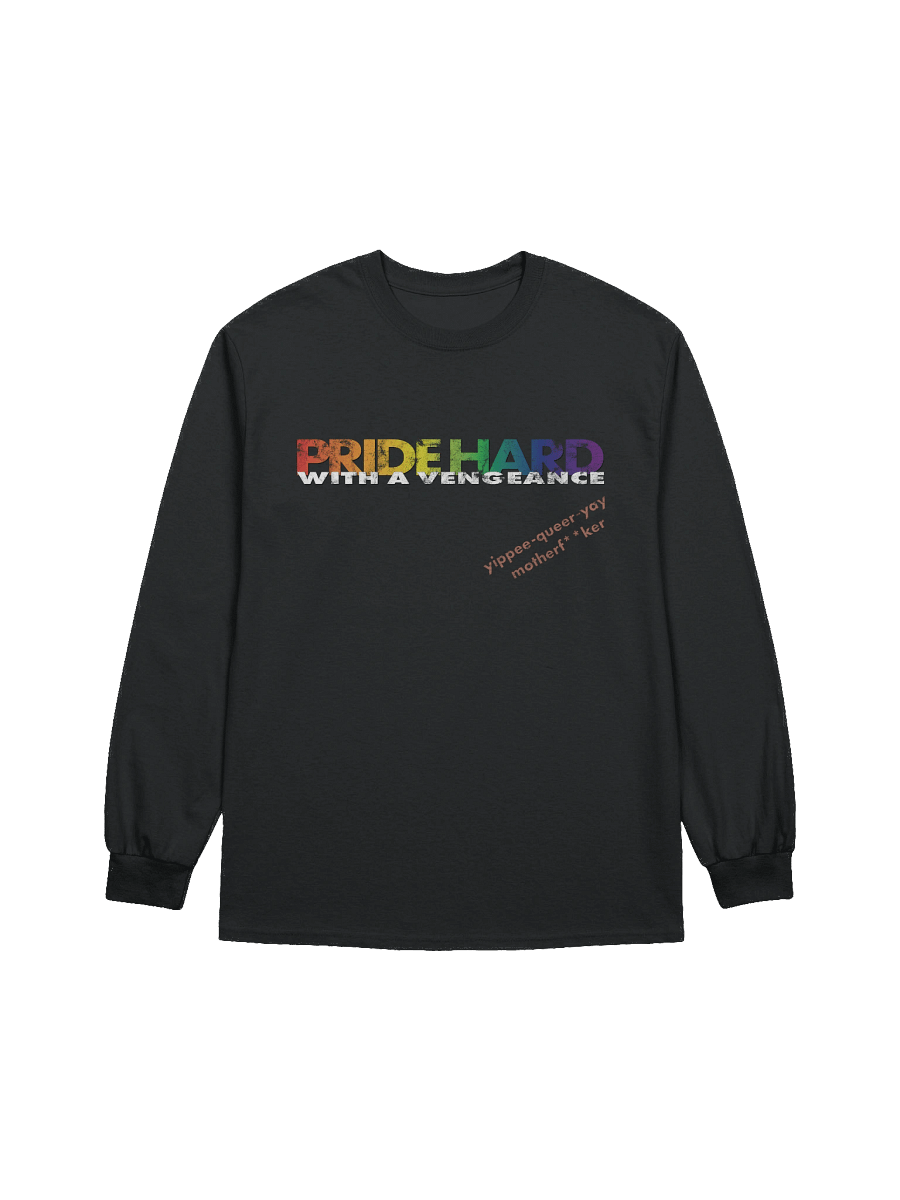 Rainbow "Pride Hard" Long Sleeve Tee product image (1)
