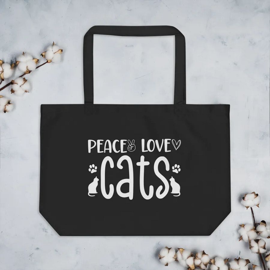 Peace Love Cats Bag product image (7)