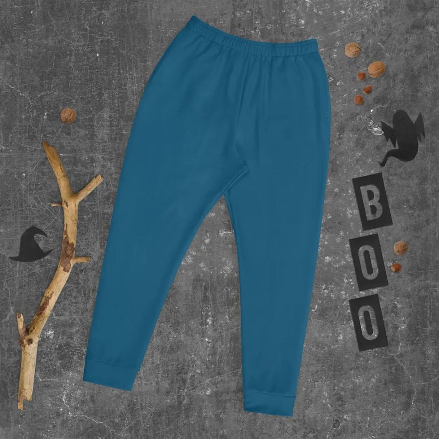 Plain Dark Blue True Summer Recycled Polyester Premium Men's Joggers by Treasure Pie product image (9)