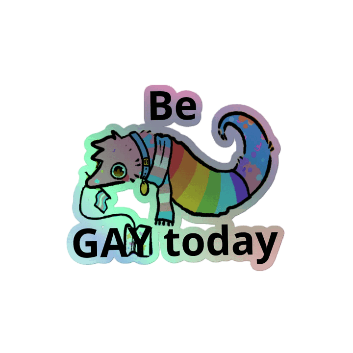 Be GAY today worm sticker product image (2)