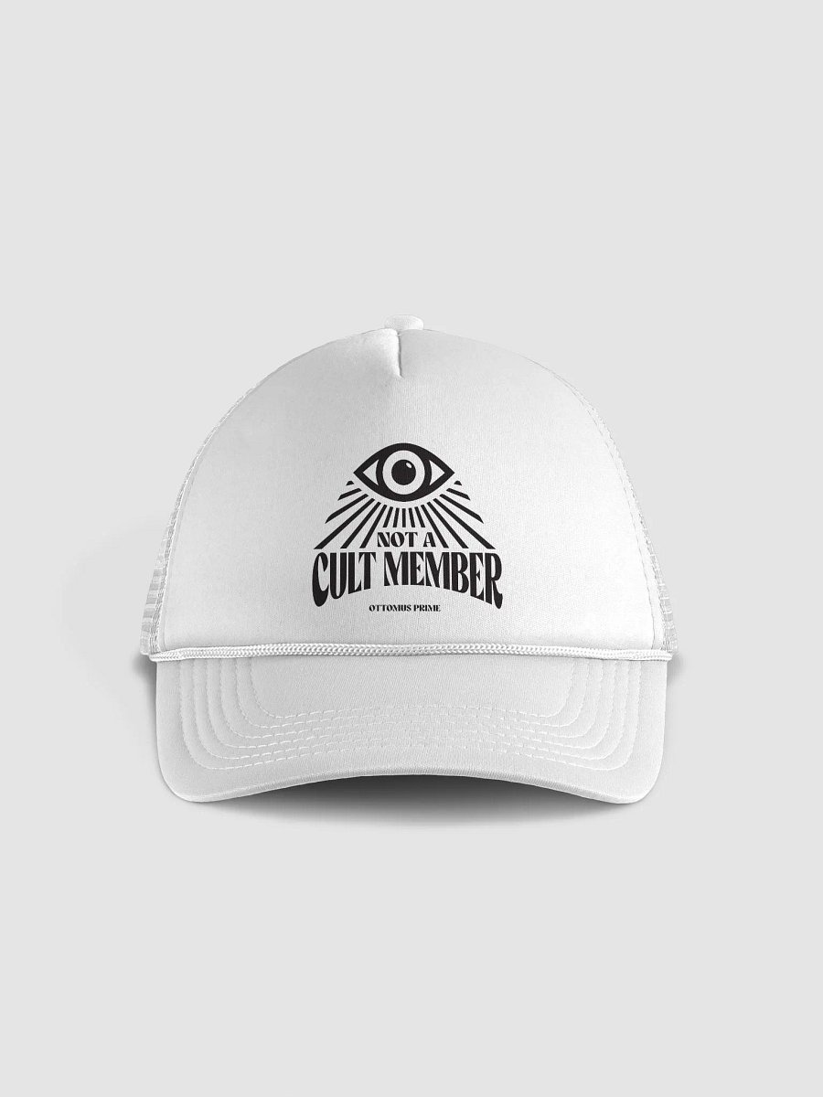 Not A Cult Member Hat (White) product image (1)