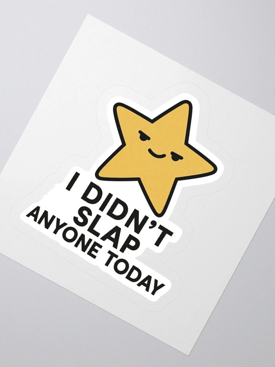 “I Didn’t Slap Anyone Today” Sticker product image (7)
