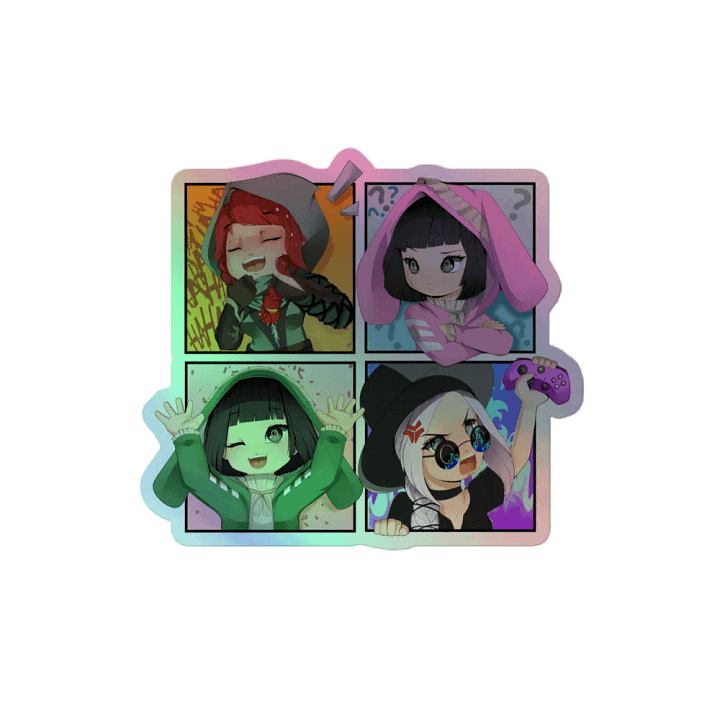 Toaster Team Group Sticker (Holographic) product image (2)