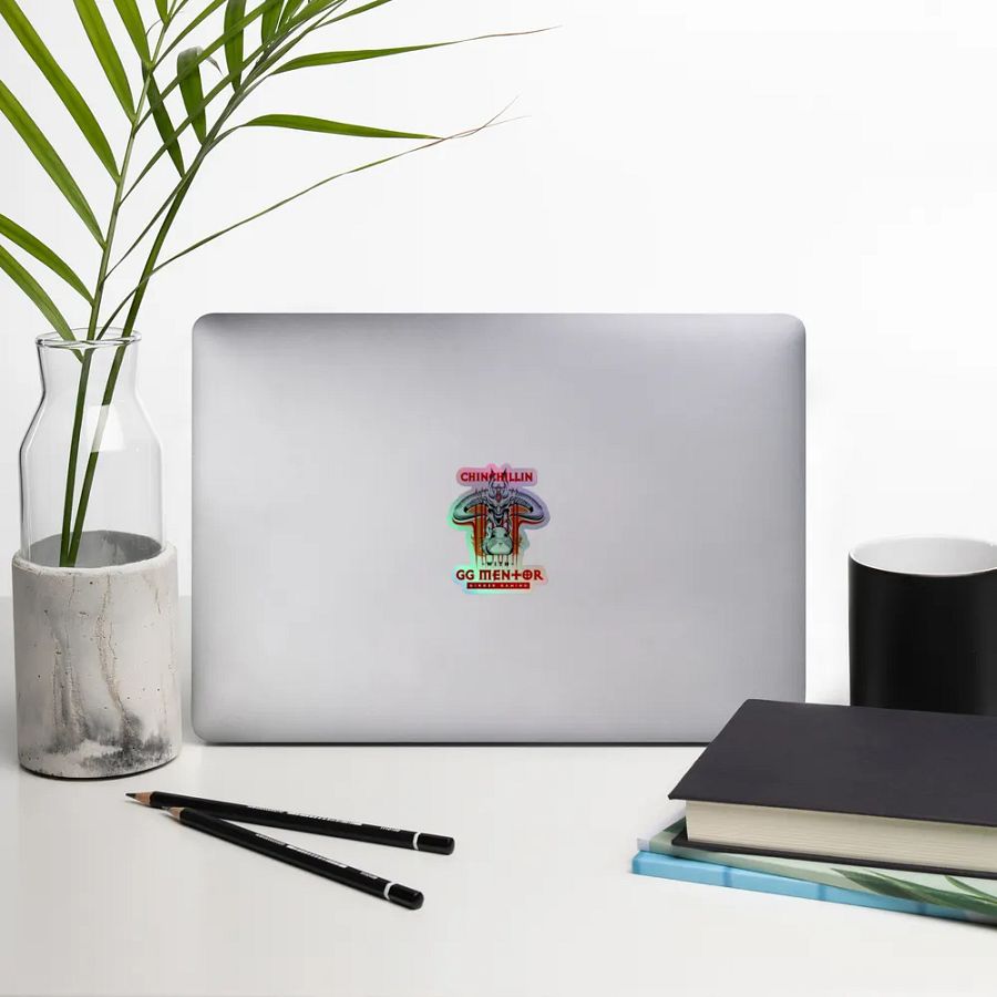 Chinchillin With GGMentor Holographic Sticker product image (12)