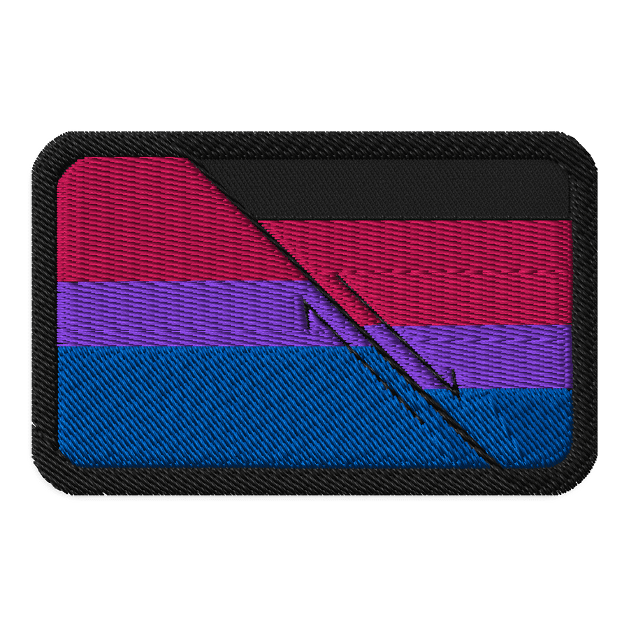 Faulted Pride Flags- Bi patch product image (1)