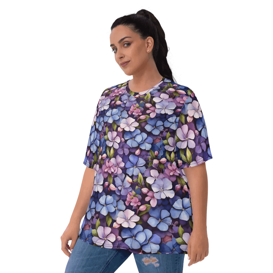 Floral Themed All Over Print T-shirt product image (10)