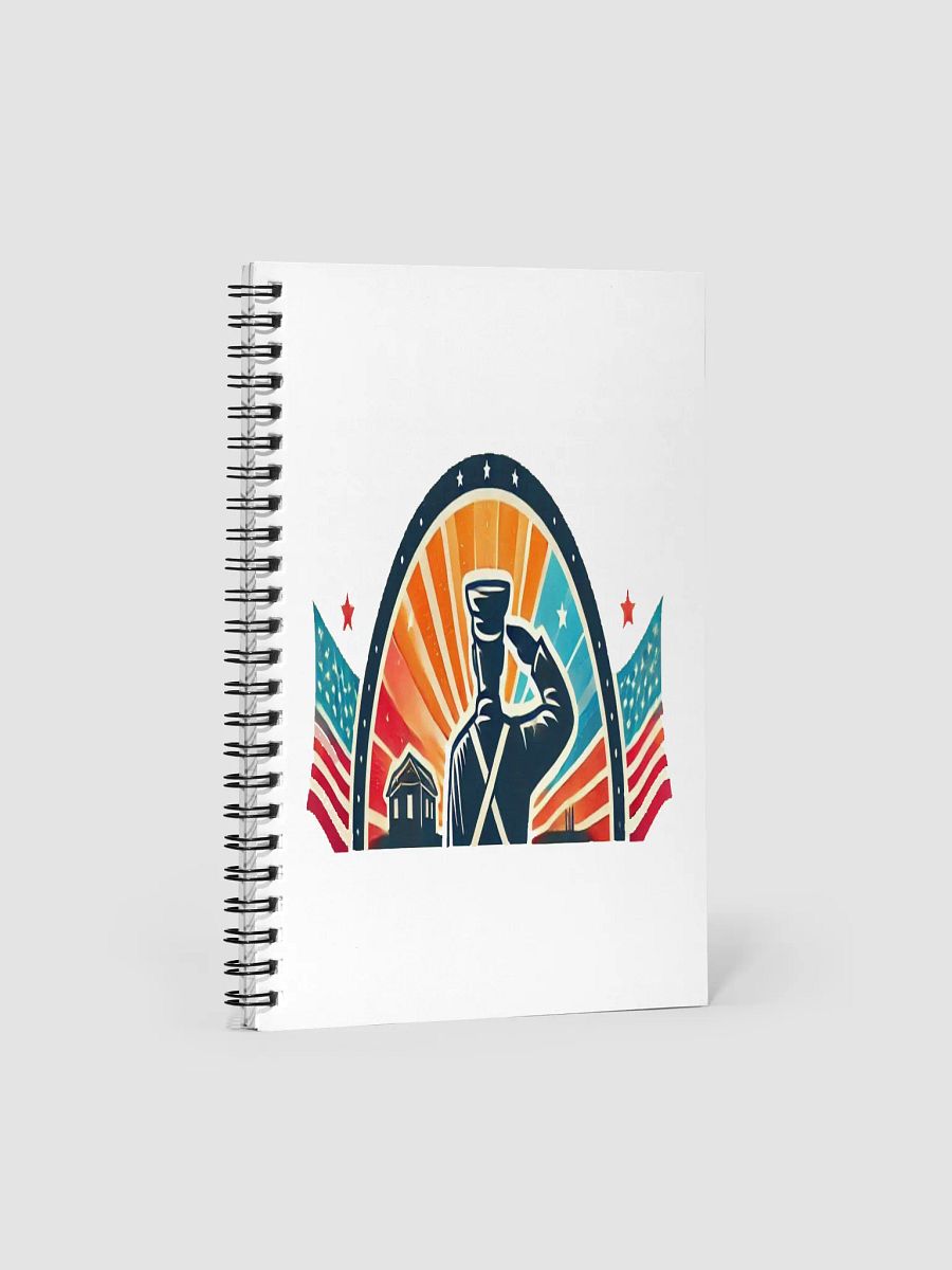 Patriotic Salute Spiral Notebook product image (1)