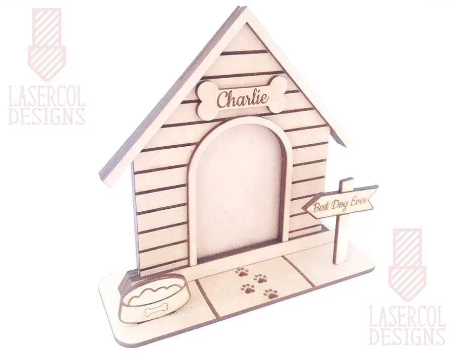 Dog House Photo Frame - Laser Cut Files product image (10)