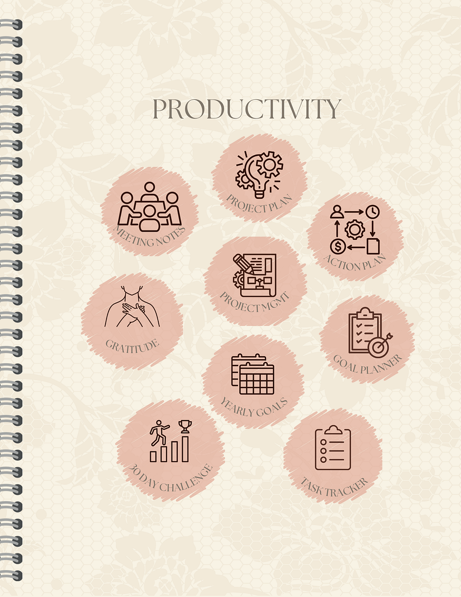 Detailed Undated Planner - Abstract Neutral product image (4)