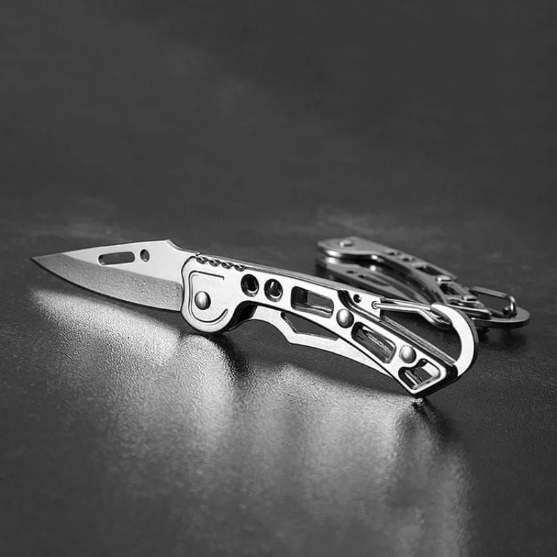 Pocket Fruit Knife Folding Stainless Steel Camping Knife with Non-slip Handle Keychain for Kitchen Accessories product image (2)