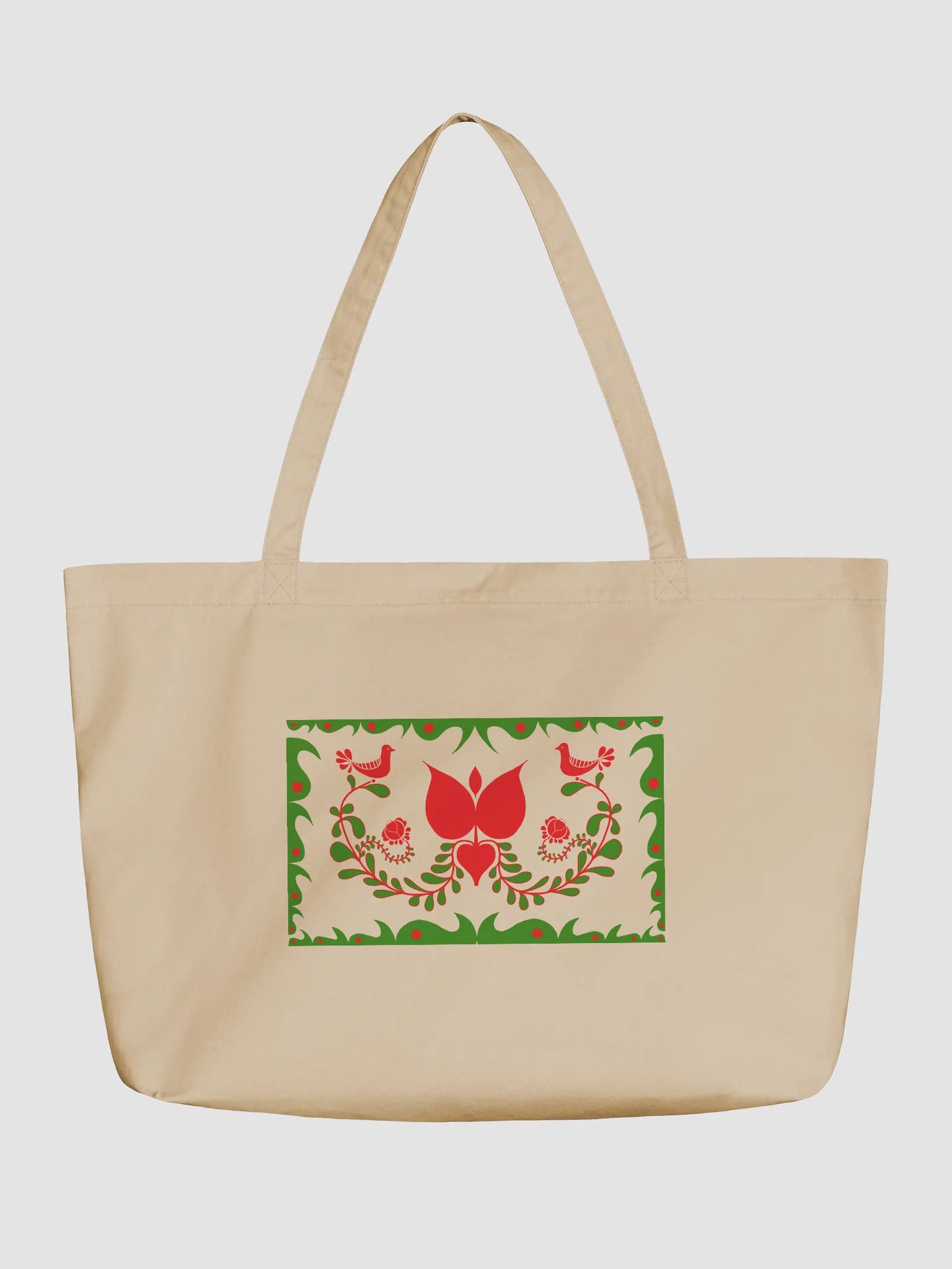 Hungarian Folk Art Birds and Flowers Tote product image (1)