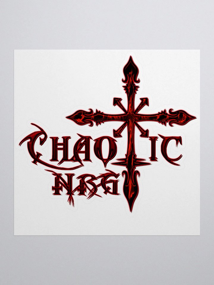 Gothic Chaos Cross Chaotic NRG Stickers product image (1)