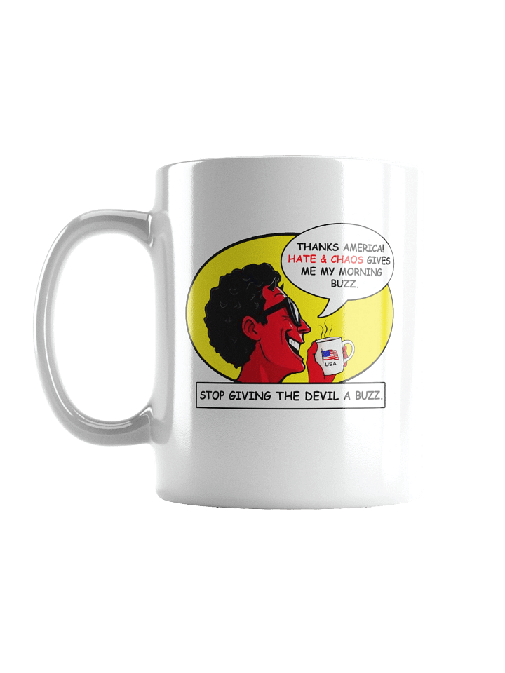 America Stop Giving The Devil A Buzz - White Mug product image (1)
