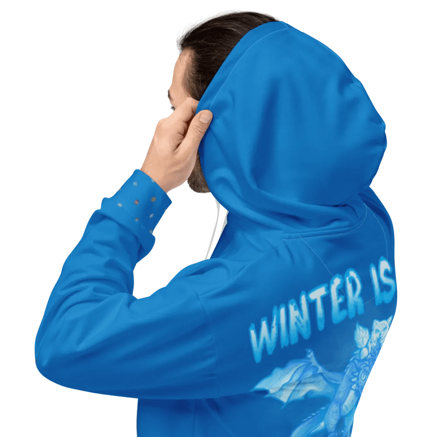 Blue Winter is Here Hoodie - back product image (3)