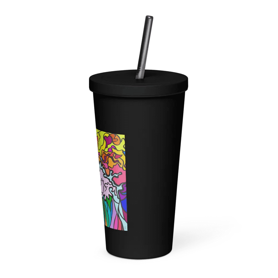 Cosmic Swirl Insulated Tumbler - Wave at Sunset product image (3)