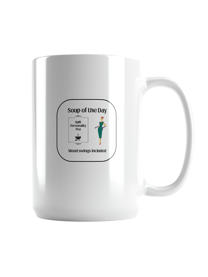 Soup of the Day: Split Personality Pea | Funny Mood Swings Mug product image (1)