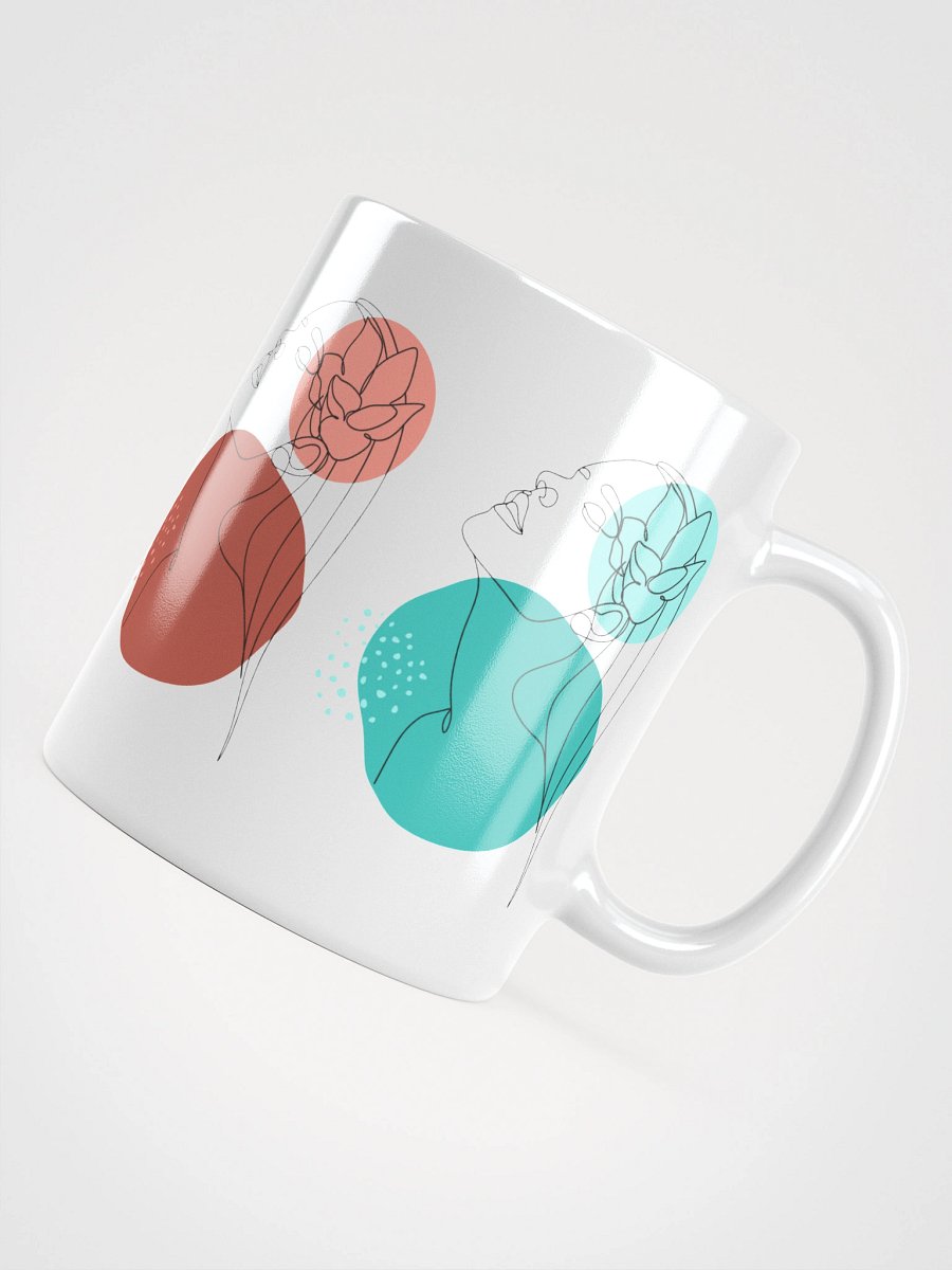 Mug Blanc Equilibre Femme Vibrant - Elan de Soi - Idée Cadeau Raffiné product image (4)
