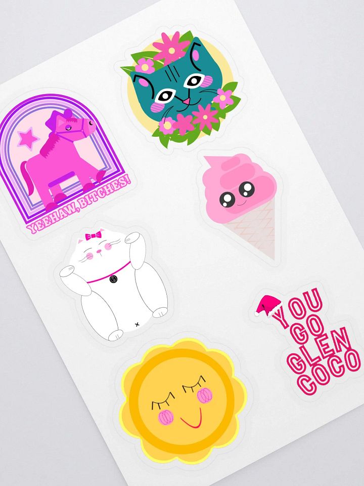 Cartoon Pink Sticker Fun product image (1)